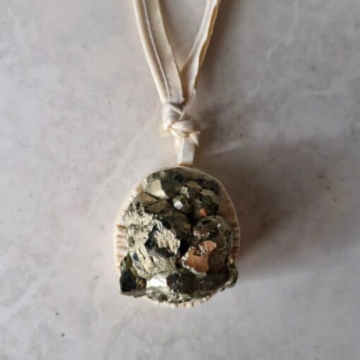 Pyrite Stone Necklace - Image 4