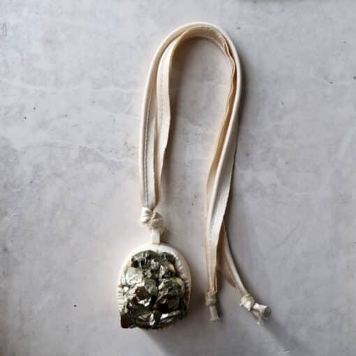 Pyrite Stone Necklace - Image 5