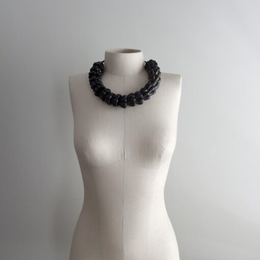 Black with Gold Sheen Necklace - Image 4