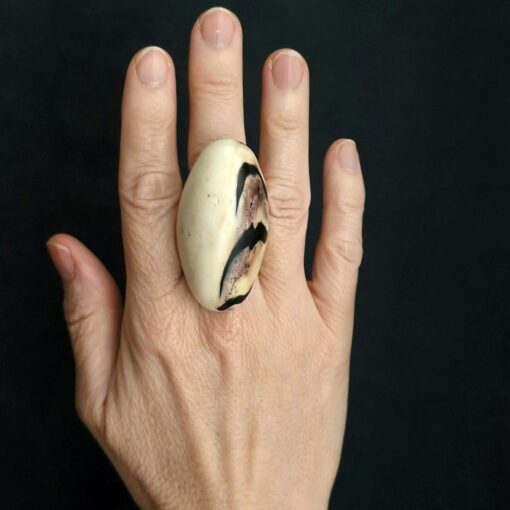 Vegan Ivory Ring Size 7.5