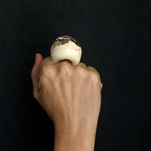 Vegan Ivory Ring Size 7 - Image 3