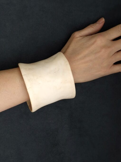 Vegan Ivory Bangle Size L to XL