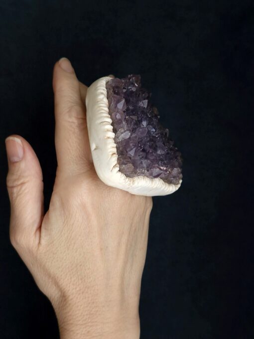 Amethyst Stone Ring Size 9.5 - Image 2