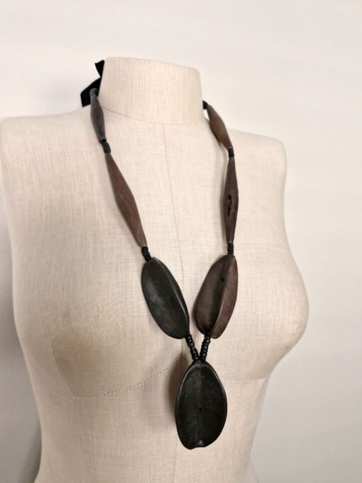 Dark Brown Pod Necklace