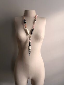 Alternative view of Pink, White & Black Necklace