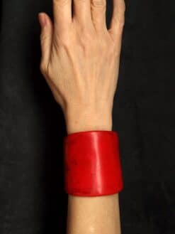 Alternative view of Red Flat Cuff - Size M