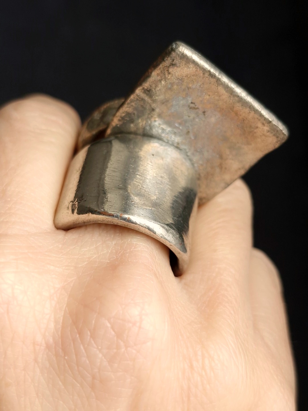 White Bronze Plated Alloy Rings (Set of 5) - Size 9.5 - Image 2
