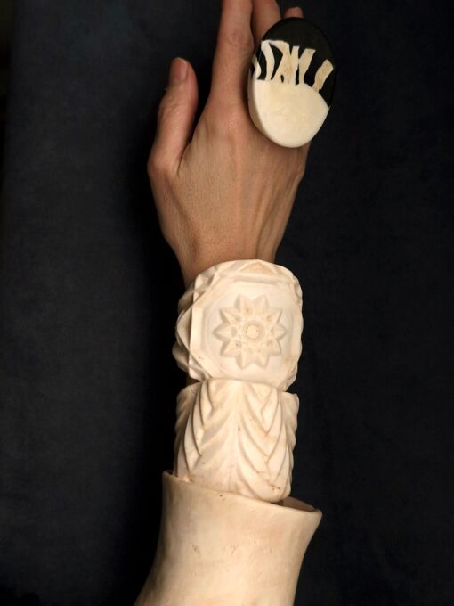 Vegan Ivory Bangle - Size L - Image 3