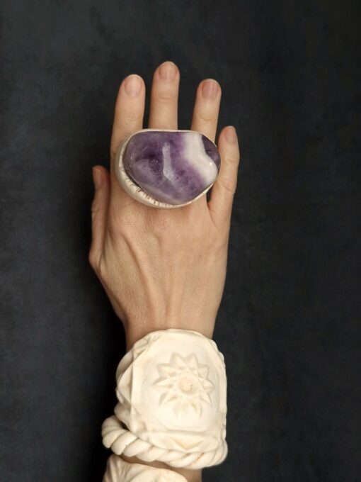 Amethyst Ring - Size 9 - Image 5