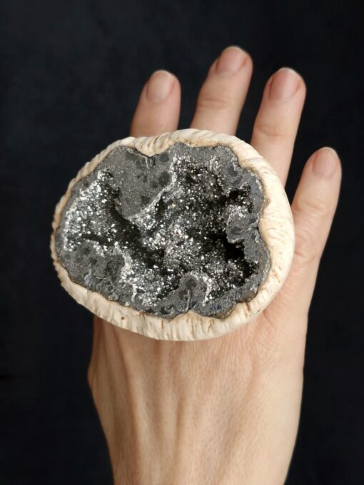 Silver Aura Quartz Ring - Size 8 - Image 4