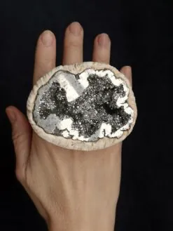 Silver Aura Quartz Ring - Size 8