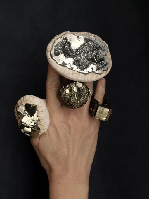 Silver Aura Quartz Ring - Size 8 - Image 7