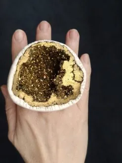 Gold Aura Quartz Ring - Size 9