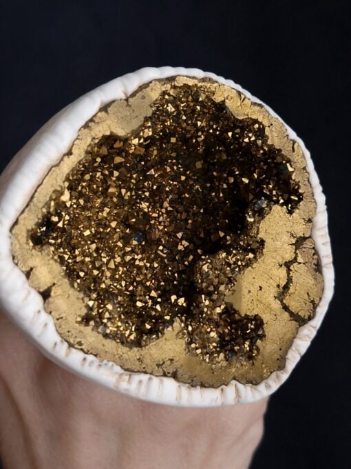 Gold Aura Quartz Ring - Size 9 - Image 5