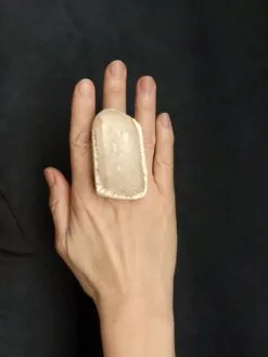 Alternative view of Rock Crystal Ring - Size 8.5