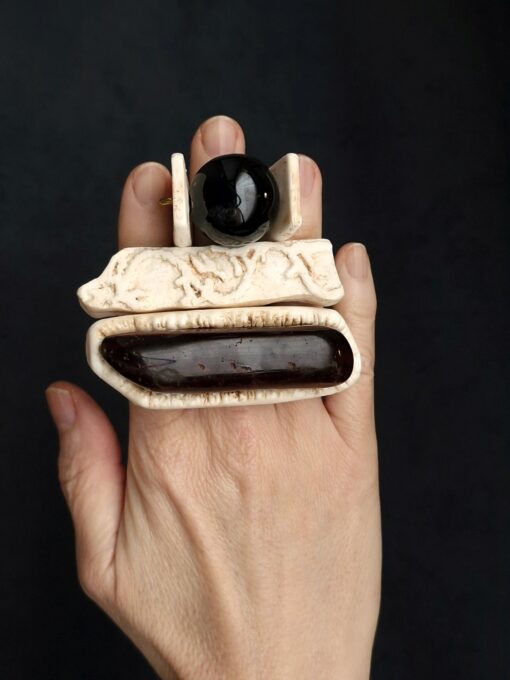 Red Tiger's Eye Ring - Size 8.5 - Image 9