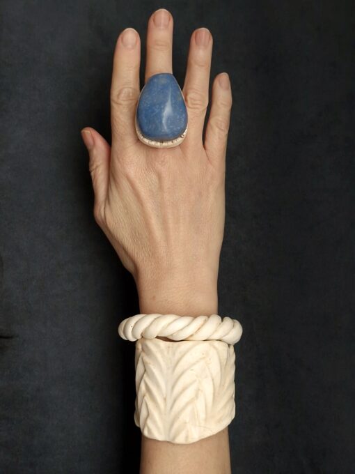 Blue Aventurine Crystal Ring - Size 9 - Image 5