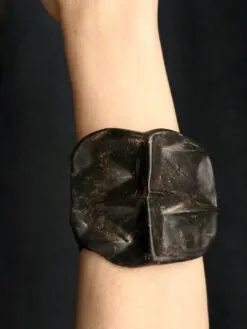 Black with Gold Sheen Baroque Cuff - Size M - L
