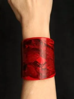 Red & Black Flat Cuff - Size M