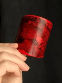Alternative view of Red & Black Flat Cuff - Size M