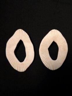 Alternative view of Vegan Ivory Pierced Earrings (17g | 0.6 oz each)