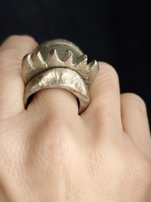 White Bronze Plated Alloy Rings (Set of 4)- Size 10.5 - Image 4