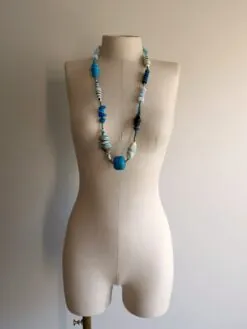 Alternative view of Blue & White Necklace