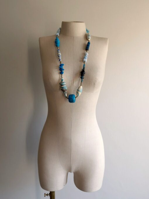 Blue & White Necklace - Image 2