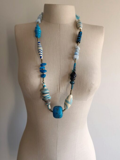 Blue & White Necklace - Image 3