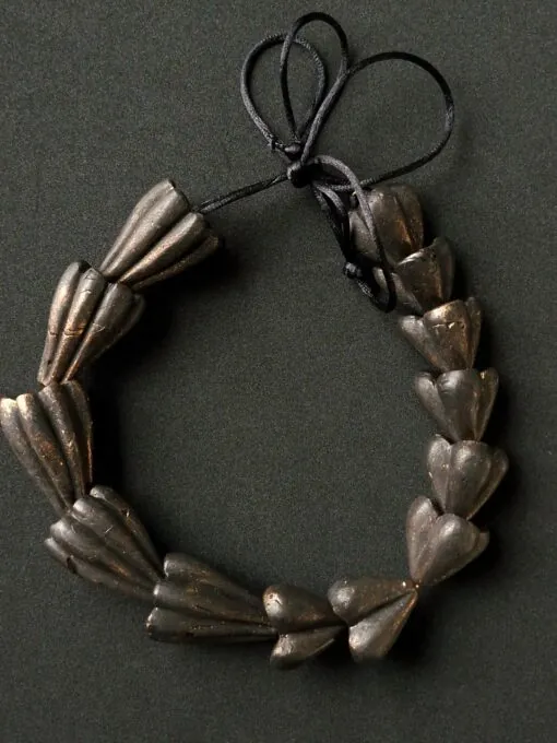 Black with Gold Sheen Necklace (Adjustable Length)