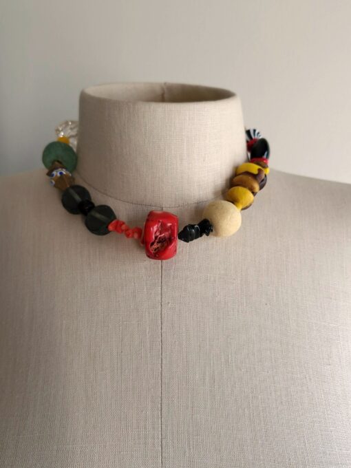 Yellow, Red & Black Necklace (Adjustable Length) - Image 5