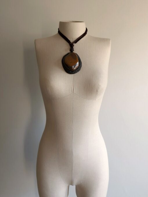 Tigers Eye Stone Necklace (Adjustable) - Image 3