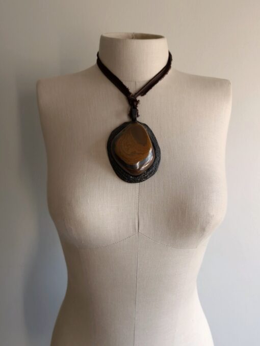 Tigers Eye Stone Necklace (Adjustable) - Image 6