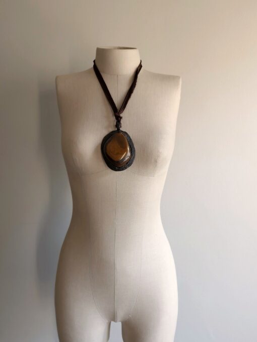 Tigers Eye Stone Necklace (Adjustable) - Image 4