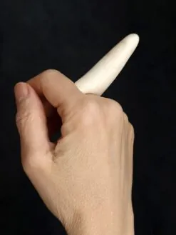 Vegan Ivory Sculptured Ring - Size 8.5