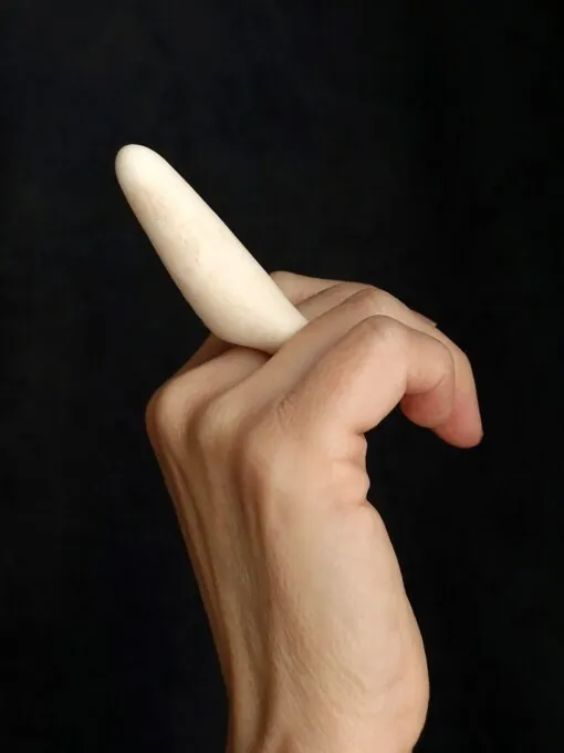 Vegan Ivory Sculptured Ring - Size 8.5 - Image 4