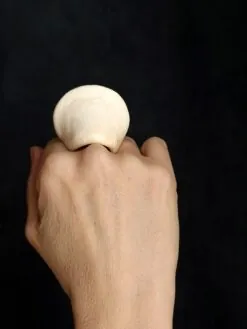 Alternative view of Vegan Ivory Sculptured Ring - Size 7