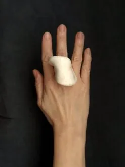 Alternative view of Vegan Ivory Sculptured Ring - Size 8