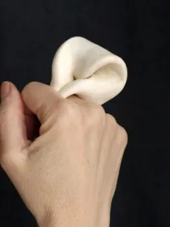 Vegan Ivory Sculptured Ring - Size 8