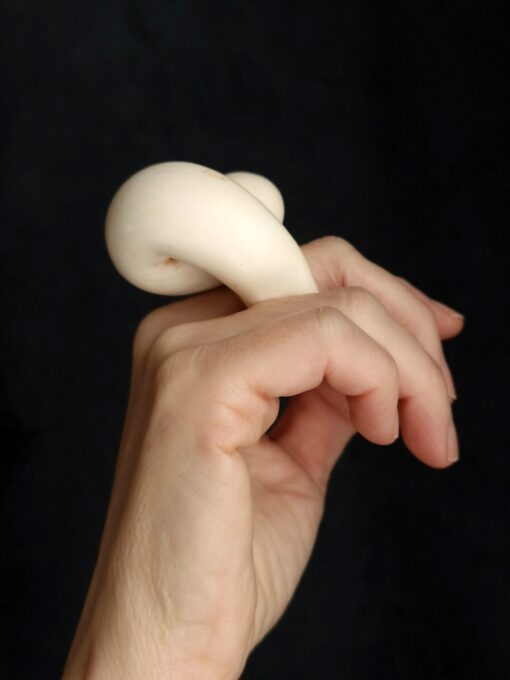 Vegan Ivory Sculptured Ring - Size 7 - Image 3