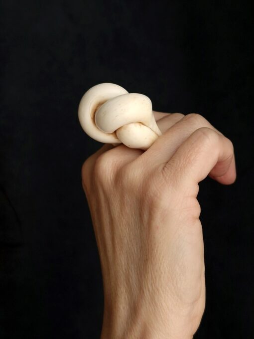 Vegan Ivory Sculptured Ring - Size 8.5 - Image 5