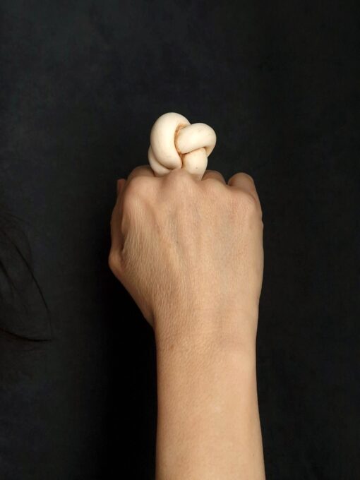Vegan Ivory Sculptured Ring - Size 8.5 - Image 4