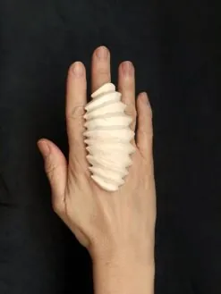 Alternative view of Vegan Ivory Sculptured Ring - Size 8.5