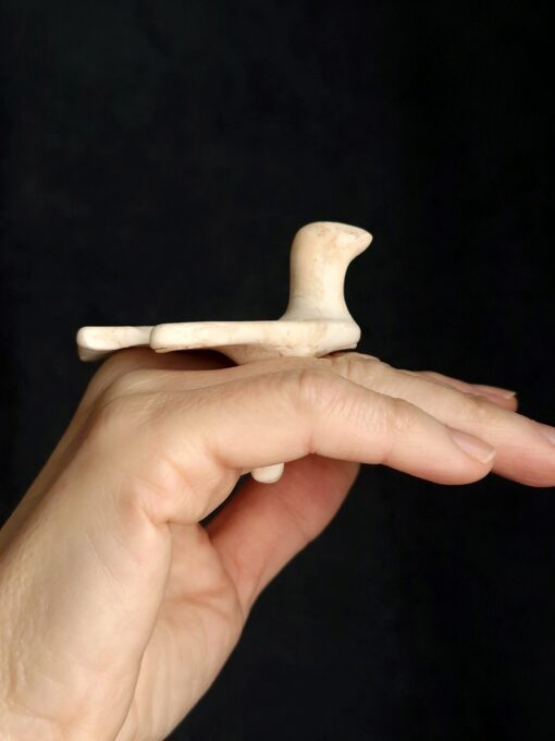 Vegan Ivory Sculptured Ring - Size 8 - Image 3