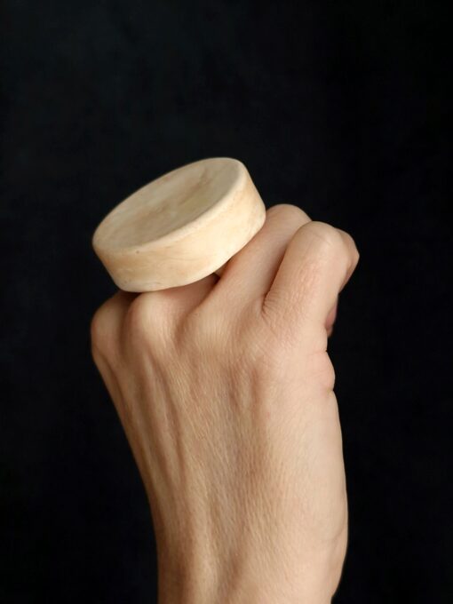 Vegan Ivory Sculptured Ring - Size 7.5 - Image 5
