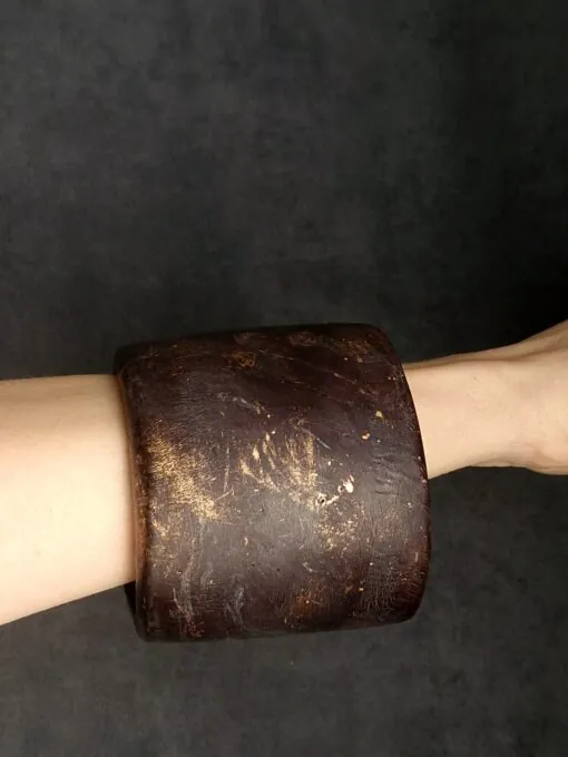 Brown with Gold Sheen Bangle - Size L