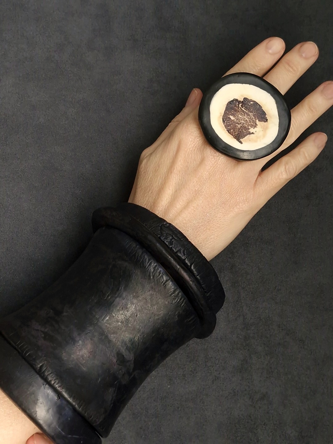 Black Bangle Set (Set of 4) - Size XL - Image 6