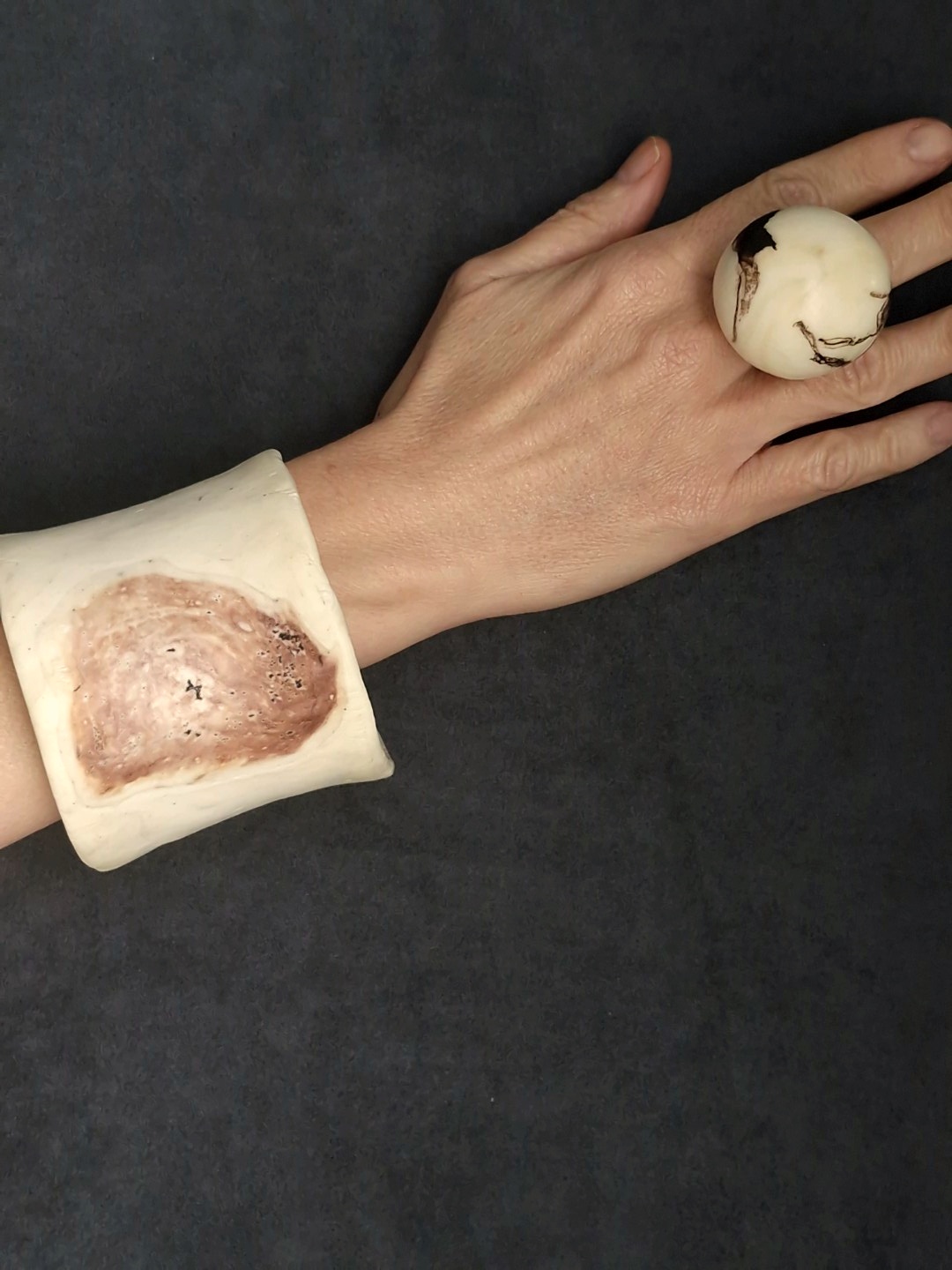 Vegan Ivory Bangle - Size L - Image 3