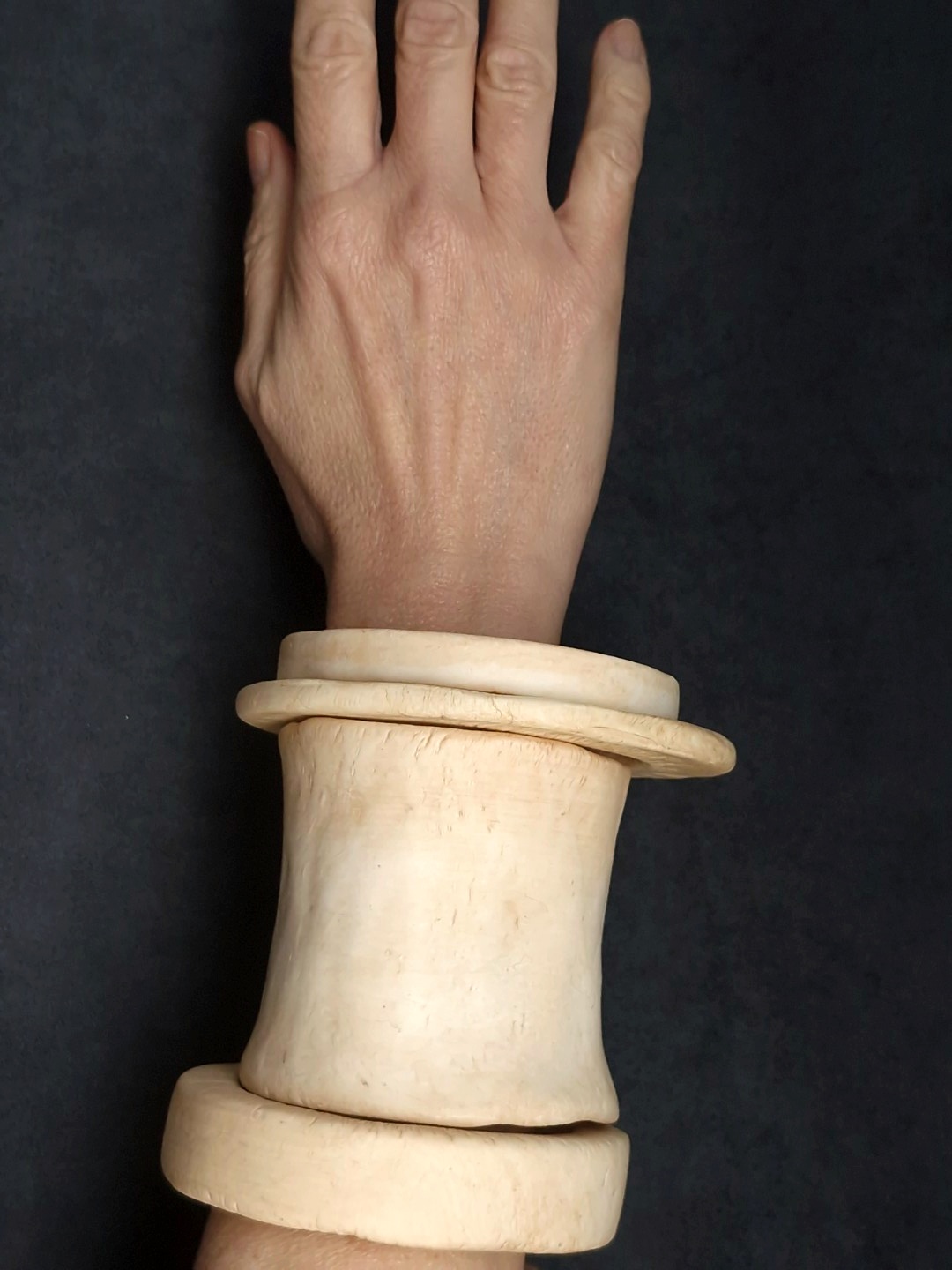 Vegan Ivory Bangle Set (Set of 4) - Size M - L - Image 2