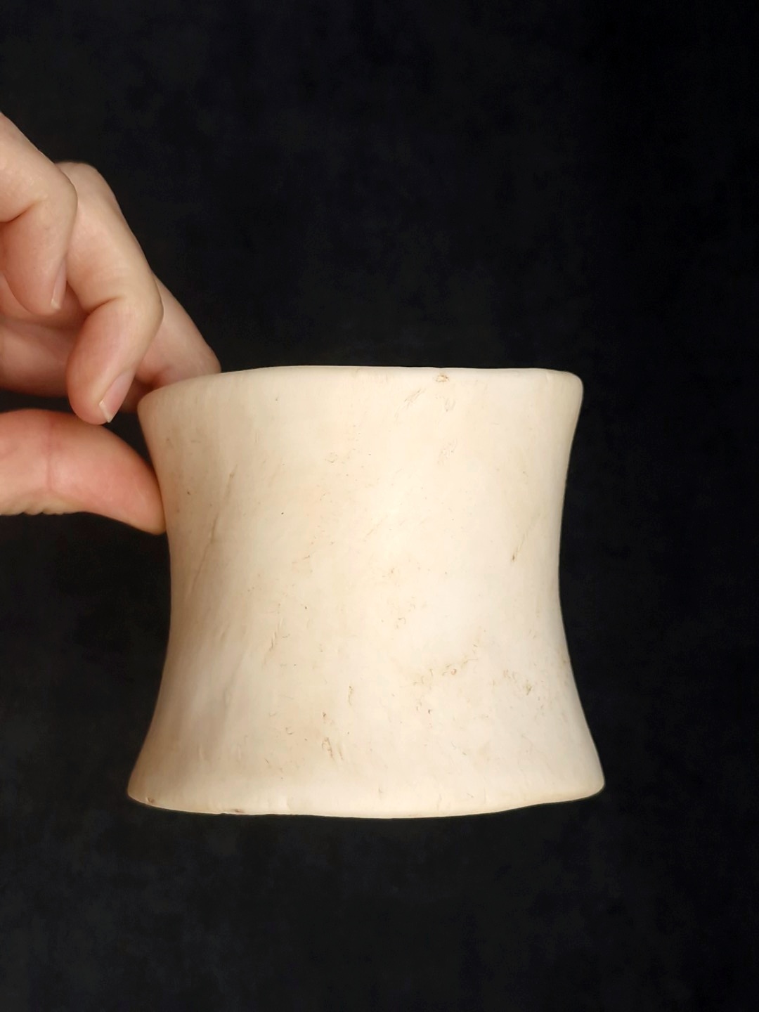 Vegan Ivory & Black Bangle Set (Set of 5) - Size L - Image 7